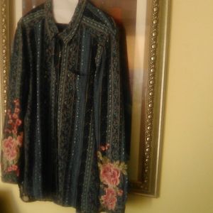 Ararra Silent Night Blouse Sz M